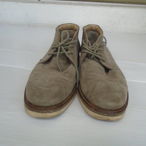 Hugo Boss Orange Mens Suede Chukka Boots Size 10 Grey